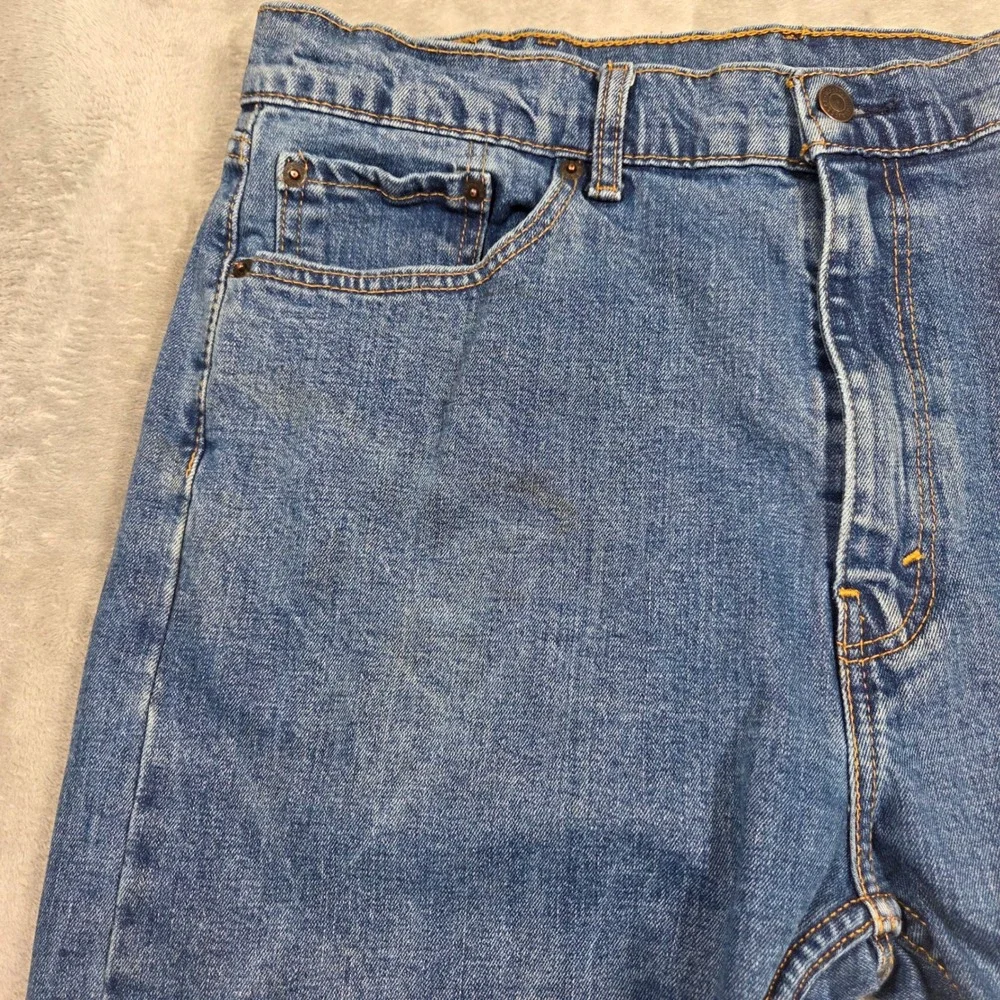 Mens Levi Strauss 505 Jeans‎ Blue Wash Straight Leg Size 38x32 90s Country Retro